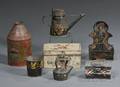 Seven Paintdecorated Tinware Items