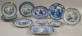 Twelve Pieces of Chinese Export Porcelain Canton and Six Pieces of Assorted Chinese Porcelain Tableware