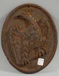 Reproduction Oval Cast Iron Eagle Fire Mark