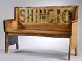 Polychromepainted Wood SHINE10 Advertising Bench