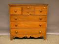 Large Country Pine Sevendrawer Bureau