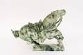 Chinese Carved Spinach Stone Horse