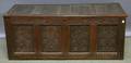 Carved Oak Paneled Joined Chest