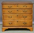 Federal Maple and Tiger Maple Fourdrawer Chest