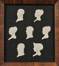 Framed Silhouette Portraits of a Keene New Hampshire Family