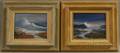 Michael B Karas American b 1952 Two Surf Scenes