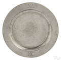 Boston Massachusetts pewter plate ca 1750