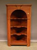 Stained Pine Corner Cabinet