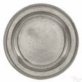 New York pewter deep dish ca 1780