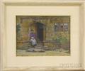 Sydney Richmond Burleigh American 18531931 Portrait of a Woman Seated by Steps