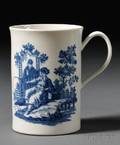 Worcester Porcelain Blue Transferprinted Mug