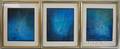 Heinrich Umbach German b 1934 Three Abstract Works in Blue