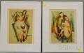 American School 20th Century Two Cubist Portrait Nudes
