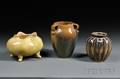 Three Pieces of Arts  Crafts Pottery