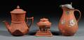 Three Wedgwood Rosso Antico Items