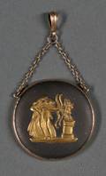 Wedgwood Gilded Black Basalt Medallion