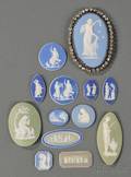 Thirteen Assorted Wedgwood Jasper Medallions