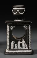 Wedgwood Black Jasper Dip Clock Case