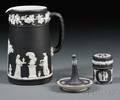 Three Wedgwood Black Jasper Dip Items