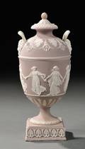 Wedgwood Lilac Jasper Dip Vase and Cover