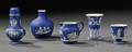 Five Wedgwood Dark Blue Jasper Dip Items