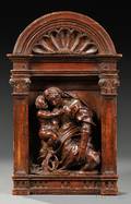Carved Baroquestyle Panel of the Madonna and Child