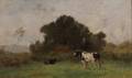 Jean Pezous French 18151885 Cows in a Summer Field