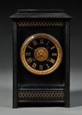 Black Marble Mantel Clock