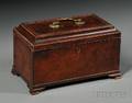 English Mahogany Veneer Tea Caddy