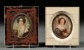 Two Portrait Miniatures of Ladies