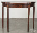 Hepplewhite style inlaid mahogany card table