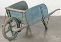 Painted pine wheelbarrow