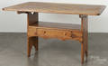 Pine bench table
