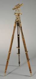 Brass Surveyors Transit with Tripod Base