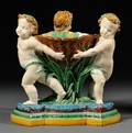 Minton Majolica Figural Centerbowl