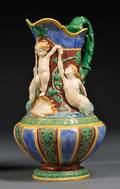 Minton Majolica High Relief Jug