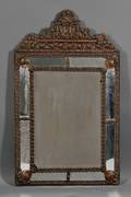 Mirror with Molded Copper Frame