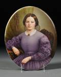 KPM Porcelain Portrait Plaque of a Woman