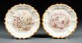 Pair of Wedgwood Queens Ware Emile Lessore Decorated Plates