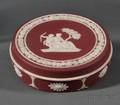 Wedgwood Crimson Jasper Dip Box and Cover