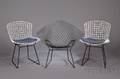 Three Chairs designed by Harry Bertoia