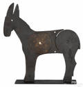 Attributed to A J Smith Manufacturing Co cast iron kicking donkey shooting gallery target ca 1920