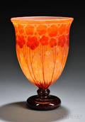 Le Verre Francais Cardimine Cameo Glass Vase