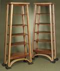 Two Jon Schackmuth Open Bookcase