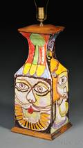 Giovanni De Simone Pottery VaseTable Lamp
