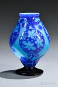 Le Verre Francais Azurette Vase