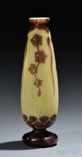 Le Verre Francais Cameo Glass Lierre Vase