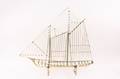 Modernist Curtis Jere Brass Sailboat Sculpture