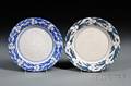 Two Dedham Pottery Iris Plates