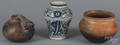 Three pieces of ethnographic pottery